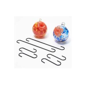 Barbara King 2-pack Set Art Glass Hummingbird Feeders
